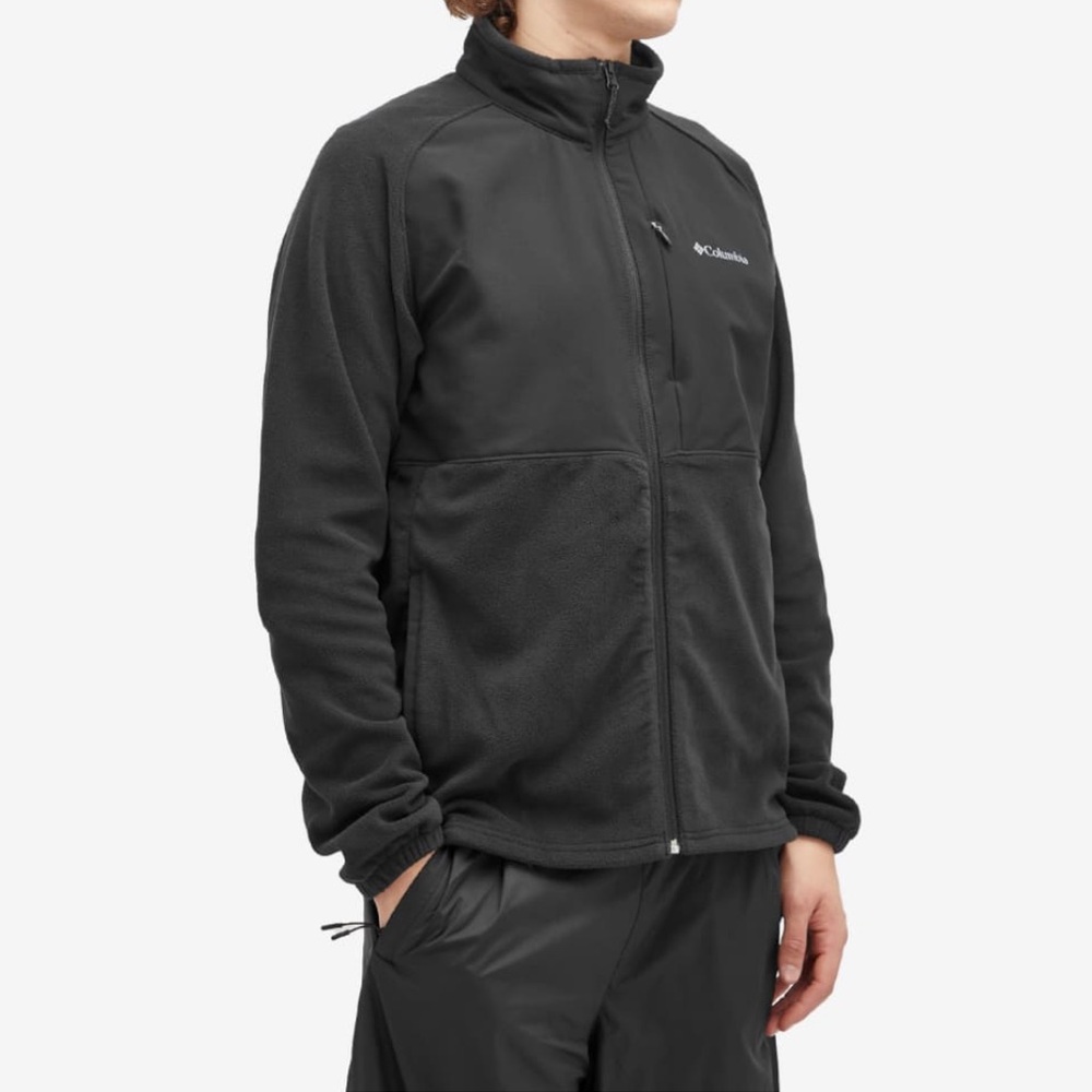 NWT Columbia Sage Peak Full Zip Fleece Jacket. Black. Size Small